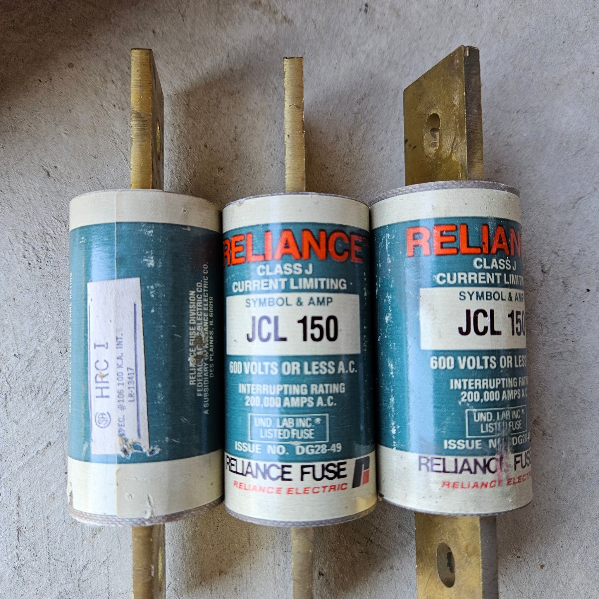 RELIANCE -JCL-150  - 150 Amp Class J Current Limiting Fuse (Fast Acting)